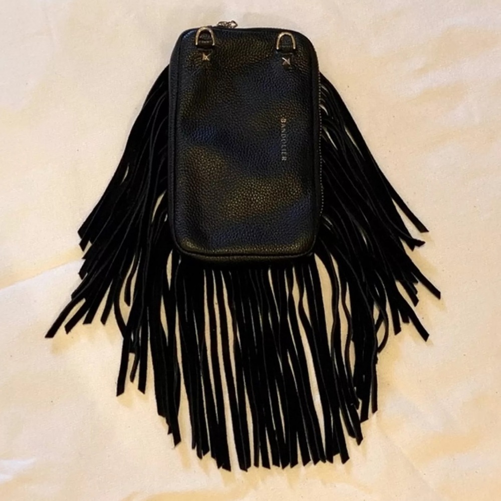 Bandolier expandable fringe pouch